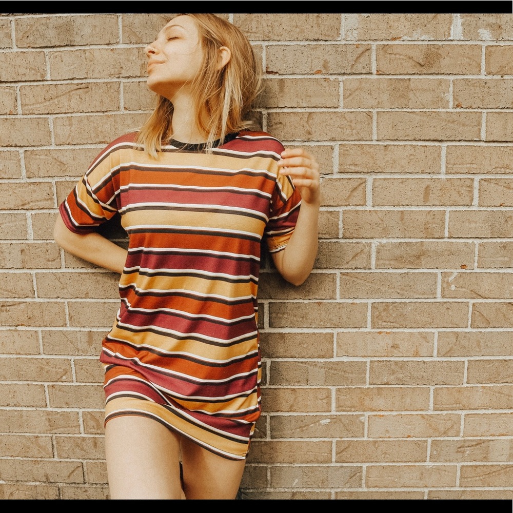 Striped T-shirt Dress